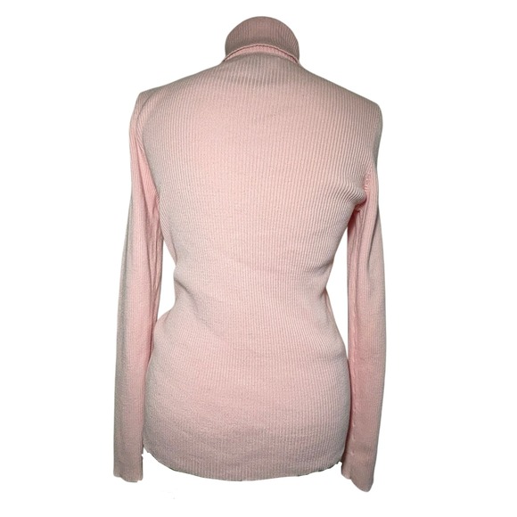 Ralph Lauren ribbed‎ turtleneck — soft, clean-girl staple w/subtle Y2K vibes- M - Picture 3 of 5